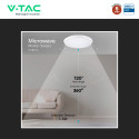 Immagine 13 - V-Tac VT-8179 Plafoniera LED Rotonda 40W SMD Chip CREE Sensore Microonde e Crepuscolare CCT 5in1 IP65 Colore Bianco - SKU 24360