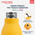 Immagine 3 - Borraccia Termica per Bambini Acciaio Inox 18/8 CapsHero Senza BPA 520ml Antiodore Caldo 12h Freddo 24h Fantasia Ape Bee Bea