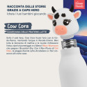 Immagine 4 - Borraccia Termica per Bambini Acciaio Inox 18/8 CapsHero Senza BPA 520ml Antiodore Caldo 12h Freddo 24h Fantasia Mucca Cow Cora