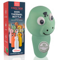 Immagine 1 - Borraccia Termica per Bambini Acciaio Inox 18/8 CapsHero Senza BPA 520ml Caldo 12h Freddo 24h Fantasia Coccodrillo Dino Dex