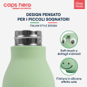 Immagine 3 - Borraccia Termica per Bambini Acciaio Inox 18/8 CapsHero Senza BPA 520ml Caldo 12h Freddo 24h Fantasia Coccodrillo Dino Dex