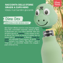 Immagine 4 - Borraccia Termica per Bambini Acciaio Inox 18/8 CapsHero Senza BPA 520ml Caldo 12h Freddo 24h Fantasia Coccodrillo Dino Dex