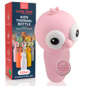 Immagine 1 - Borraccia Termica per Bambini Acciaio Inox 18/8 CapsHero Senza BPA 520ml Antiodore Caldo 12h Freddo 24h Fantasia Flamingo Fia