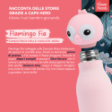 Immagine 4 - Borraccia Termica per Bambini Acciaio Inox 18/8 CapsHero Senza BPA 520ml Antiodore Caldo 12h Freddo 24h Fantasia Flamingo Fia
