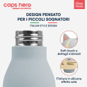 Immagine 3 - Borraccia Termica per Bambini Acciaio Inox 18/8 CapsHero Senza BPA 520ml Antiodore Caldo 12h Freddo 24h Fantasia Gatto Cat Cleo