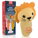 Immagine 1 - Borraccia Termica per Bambini Acciaio Inox 18/8 CapsHero Senza BPA 520ml Antiodore Caldo 12h Freddo 24h Fantasia Leone Lion Lio