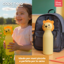Immagine 6 - Borraccia Termica per Bambini Acciaio Inox 18/8 CapsHero Senza BPA 520ml Antiodore Caldo 12h Freddo 24h Fantasia Leone Lion Lio