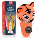 Immagine 1 - Borraccia Termica per Bambini Acciaio Inox 18/8 CapsHero Senza BPA 520ml Antiodore Caldo 12h Freddo 24h Fantasia Tigre Tiger Teo