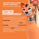 Immagine 4 - Borraccia Termica per Bambini Acciaio Inox 18/8 CapsHero Senza BPA 520ml Antiodore Caldo 12h Freddo 24h Fantasia Tigre Tiger Teo