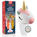 Immagine 1 - Borraccia Termica per Bambini Acciaio Inox 18/8 CapsHero Senza BPA 520ml Caldo 12h Freddo 24h Fantasia Unicorno Unicorn Una