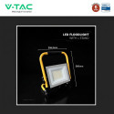 Immagine 7 - V-Tac VT-44049 Faro LED da Cantiere 50W Faretto Chip CREE IP65 IK05 con Supporto Colore Nero - SKU 242186 / 242196