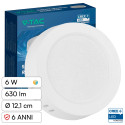 Immagine 1 - V-Tac VT-60006CCT Mini Pannello LED SMD Rotondo 6W Chip CREE Changing Color CCT 3in1 a Superficie - SKU 78706