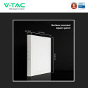 Immagine 5 - V-Tac VT-60012CCT Mini Pannello LED SMD Quadrato 12W Chip CREE Changing Color CCT 3in1 a Superficie - SKU 104956