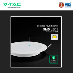 V-Tac VT-61018CCT Mini Pannello LED SMD Rotondo 18W Chip CREE CCT