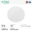 Immagine 2 - V-Tac VT-60018CCT Mini Pannello LED SMD Rotondo 18W Chip CREE Changing Color CCT 3in1 a Superficie - SKU 78766