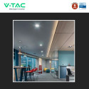 Immagine 4 - V-Tac VT-61024CCT Mini Pannello LED SMD Rotondo 24W Chip CREE Changing Color CCT 3in1 a Incasso - SKU 78676