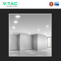 Immagine 5 - V-Tac VT-61024CCT Mini Pannello LED SMD Rotondo 24W Chip CREE Changing Color CCT 3in1 a Incasso - SKU 78676