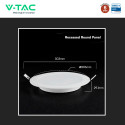 Immagine 6 - V-Tac VT-61024CCT Mini Pannello LED SMD Rotondo 24W Chip CREE Changing Color CCT 3in1 a Incasso - SKU 78676