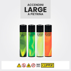 Clipper Large Espositore 144 Accendini a Pietrina Mix10