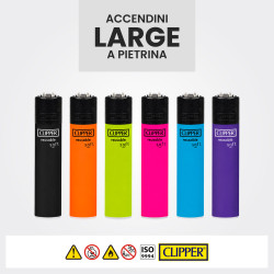 Clipper Large Espositore 144 Accendini a Pietrina Mix10