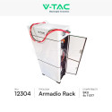 Immagine 2 - V-Tac VEH204100C Armadio Rack per 4 Batterie di Accumulo Fotovoltaico Massimo 100A con Cavi e Installazione a Terra - SKU 12304