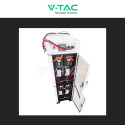 Immagine 4 - V-Tac VEH204100C Armadio Rack per 4 Batterie di Accumulo Fotovoltaico Massimo 100A con Cavi e Installazione a Terra - SKU 12304