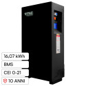 Immagine 1 - V-Tac VT-16076B Batteria BMS LiFePO4 51,2V 314Ah 16,07kWh Garanzia 10 Anni CEI 0-21 per Inverter Colore Nero - SKU 12335