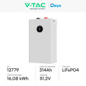 Immagine 2 - V-Tac Deye Batteria BMS LiFePO4 51,2V 314Ah 16,08kWh CEI 0-21 con Display LCD Inverter Impianto Fotovoltaico - SKU 12779