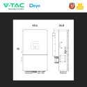 Immagine 5 - V-Tac Deye Inverter Trifase Ibrido On-Grid / Off-Grid 15kW IP65 Garanzia 10 Anni CEI 0-21 per Impianto Fotovoltaico - SKU 12184