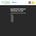 Immagine 4 - V-Tac Deye Inverter Trifase Ibrido On-Grid / Off-Grid 20kW IP65 Garanzia 10 Anni CEI 0-21 per Impianto Fotovoltaico - SKU 12185