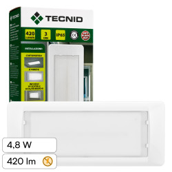Tecnid Lampada LED Uscita di Emergenza 4,8W SMD IP65 SE+SA