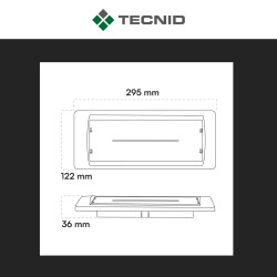 Tecnid Lampada LED Uscita di Emergenza 4,8W SMD IP65 SE+SA