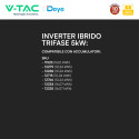 Immagine 4 - V-Tac Deye Inverter Trifase Ibrido On-Grid / Off-Grid 5kW IP65 Garanzia 10 Anni Display LCD - SKU 12654