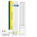 Immagine 1 - Life Lampadina LED 2G11 4 Pin 8W Tubolare PL-L SMD in Vetro - mod. 39.940410N43