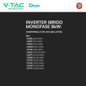 Immagine 4 - V-Tac Deye Inverter Monofase Ibrido On-Grid / Off-Grid 8kW IP65 Garanzia 10 Anni CEI 0-21 Display LCD - SKU 12310