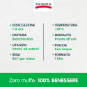 Immagine 3 - Tecnostuk Muffa K.O. Fondo Antimuffa Termoisolante Igienizzante Traspirante Bianco per Interni ed Esterni - Barattolo da 1L