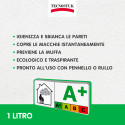 Immagine 4 - Tecnostuk Muffa K.O. Fondo Antimuffa Termoisolante Igienizzante Traspirante Bianco per Interni ed Esterni - Barattolo da 1L