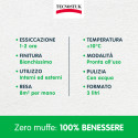 Immagine 3 - Tecnostuk Muffa K.O. Fondo Antimuffa Termoisolante Igienizzante Traspirante Bianco per Interni ed Esterni - Barattolo da 3L