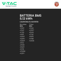 Immagine 4 - V-Tac VT48100E-P2 Batteria BMS Rack LiFePO4 51,2V 100Ah 5,12kWh per Inverter Impianto Fotovoltaico CEI 0-21 - SKU 11377