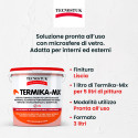 Immagine 2 - Tecnostuk Termika Mix Additivo Termico per Idropitture e Smalti all'Acqua Finitura Liscia e Vellutata - Barattolo da 3L