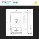 Immagine 11 - V-Tac Deye Inverter Monofase Ibrido On-Grid / Off-Grid 5kW IP65 CEI 0-21 Display LCD - SKU 12696