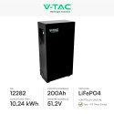 Immagine 8 - V-Tac VT-10240B Batteria BMS LiFePO4 51,2V 200Ah 10,24kWh CEI 0-21 Inverter Colore Nero - SKU 12282