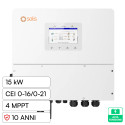 Immagine 1 - V-Tac Solis Inverter Trifase Ibrido On-Grid / Off-Grid 15kW IP66 Garanzia 10 Anni CEI 0-21 e CEI 0-16 Fotovoltaico - SKU 12226
