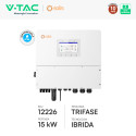 Immagine 2 - V-Tac Solis Inverter Trifase Ibrido On-Grid / Off-Grid 15kW IP66 Garanzia 10 Anni CEI 0-21 e CEI 0-16 Fotovoltaico - SKU 12226