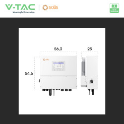 V-Tac Inverter Trifase Ibrido On/Off-Grid 20kW CEI 0-21 0-16