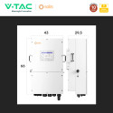 Immagine 6 - V-Tac Solis Inverter Trifase Ibrido On-Grid / Off-Grid 12kW IP66 Garanzia 10 Anni per Impianto Fotovoltaico CEI 0-21 - SKU 12228