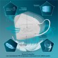 Immagine 2 - Sicura Protection 25 Mascherine Protettive Colore Blu Filtranti