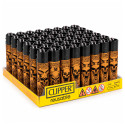 Immagine 1 - Clipper Large Accendino a Pietrina Grande Ricaricabile con Fantasia Laughter In Dark Pure - Box da 48 Accendini