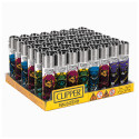Immagine 1 - Clipper Large Accendino a Pietrina Grande Ricaricabile con Fantasia Ninja Cat - Box da 48 Accendini