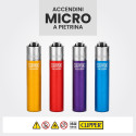 Immagine 2 - Clipper Micro Accendino a Pietrina Piccolo Ricaricabile con Fantasia Crystal 14 - Box da 48 Accendini